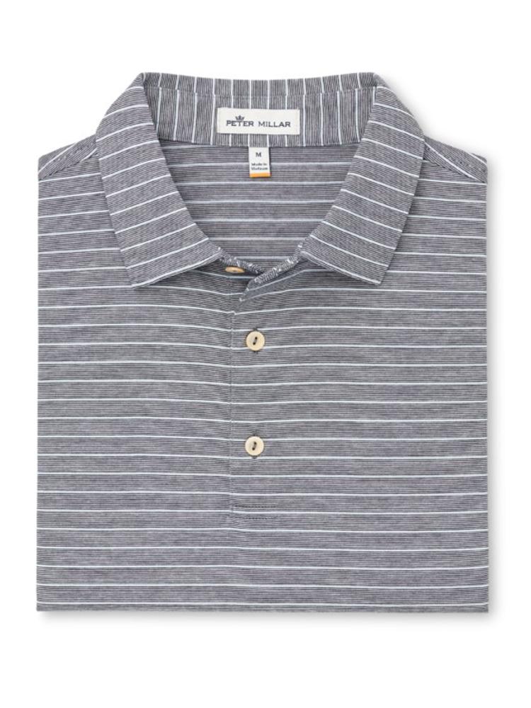 Peter Millar Men's Jackson Stripe Cotton Lisle Polo - Saint Bernard