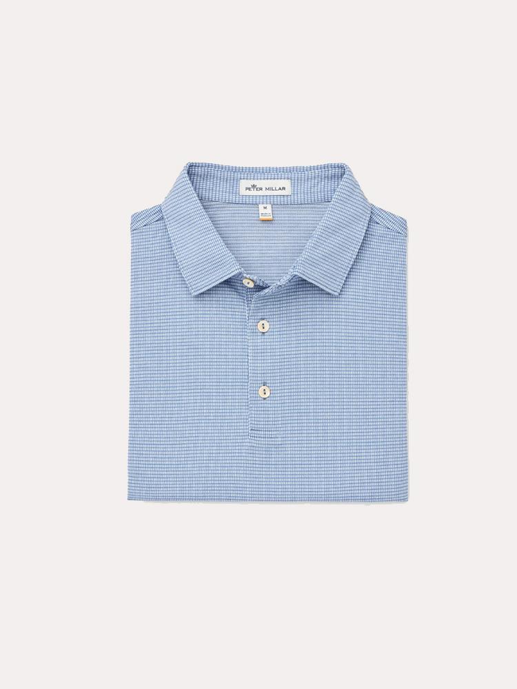 Peter Millar Men's Mclean Jacquard Polo - Saint Bernard