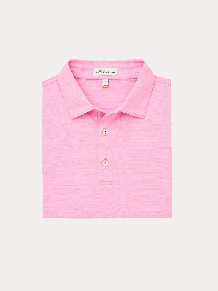Peter Millar Men's Clarksville Stripe Cotton Lisle Polo - Saint Bernard