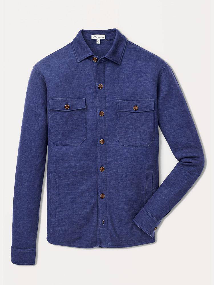 Peter Millar Men's Seaside Overshirt - Saint Bernard