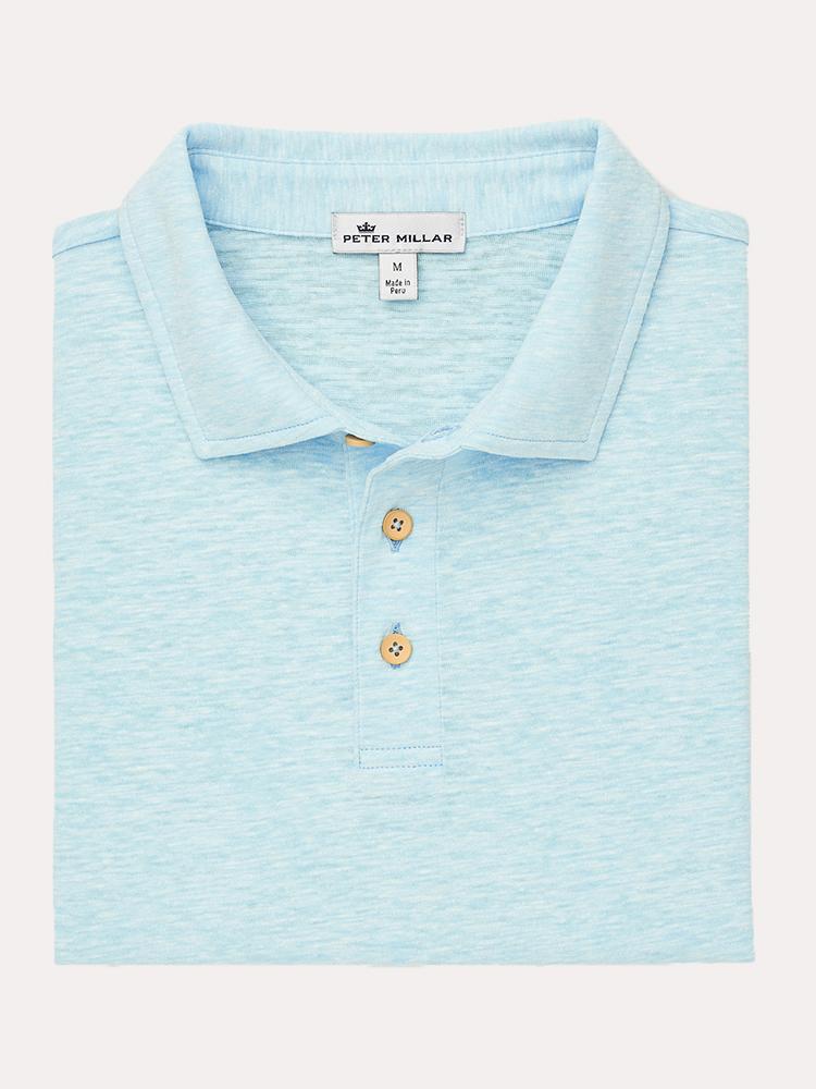 Peter Millar Seaside Slub Polo - Saint Bernard