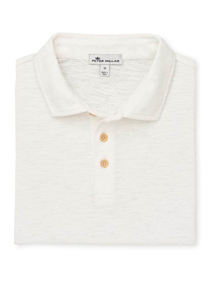 Peter Millar Seaside Slub Polo - Saint Bernard