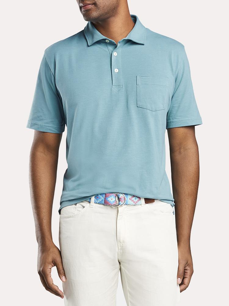 Peter Millar Seaside Wash Polo - Saint Bernard