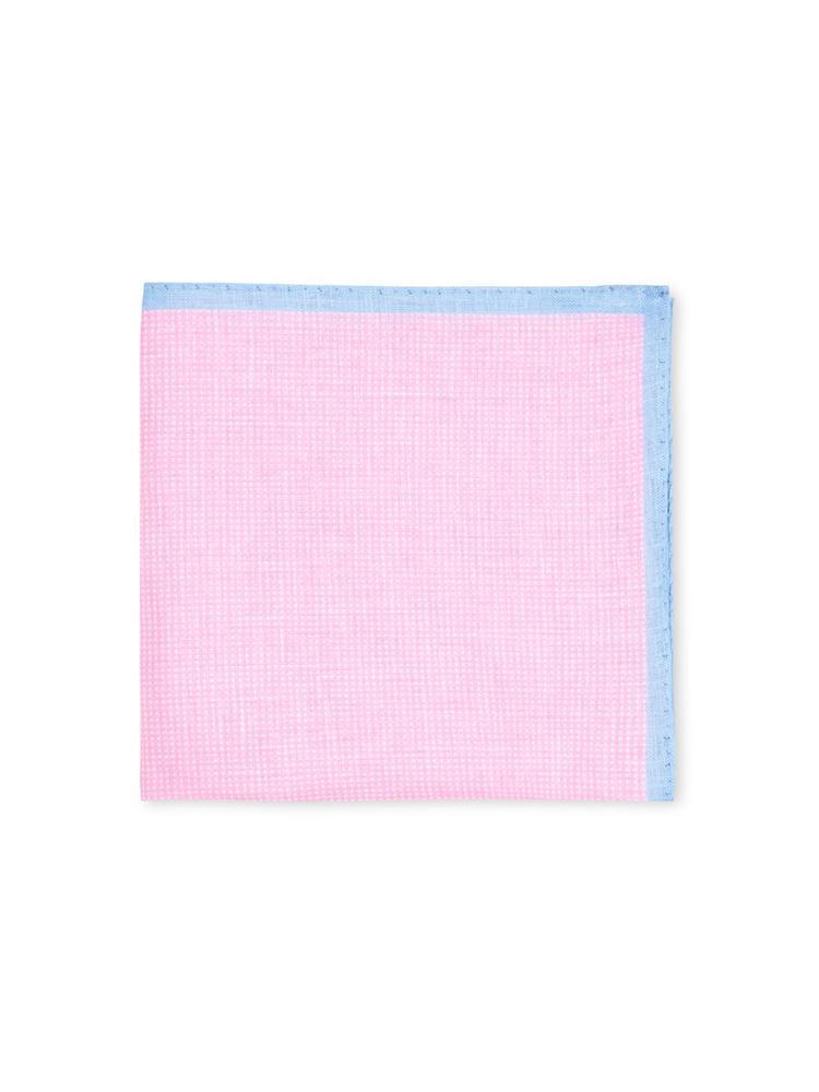 Peter Millar Mini Gingham Pocket Square - Saint Bernard