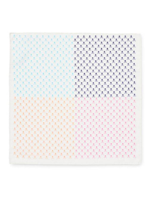 Peter Millar All Over Skulls Pocket Square