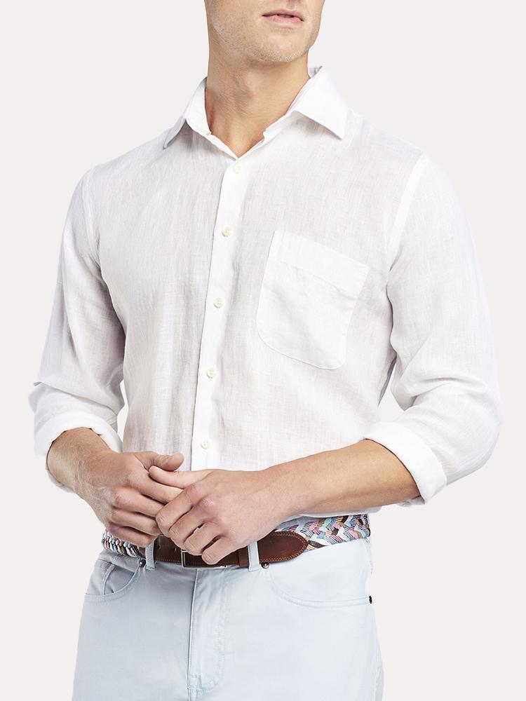 Peter Millar Crown Cool Linen Shirt - Saint Bernard