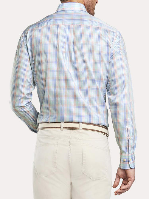 Peter Millar Crown Soft Old Town Multi Gingham Sport Shirt