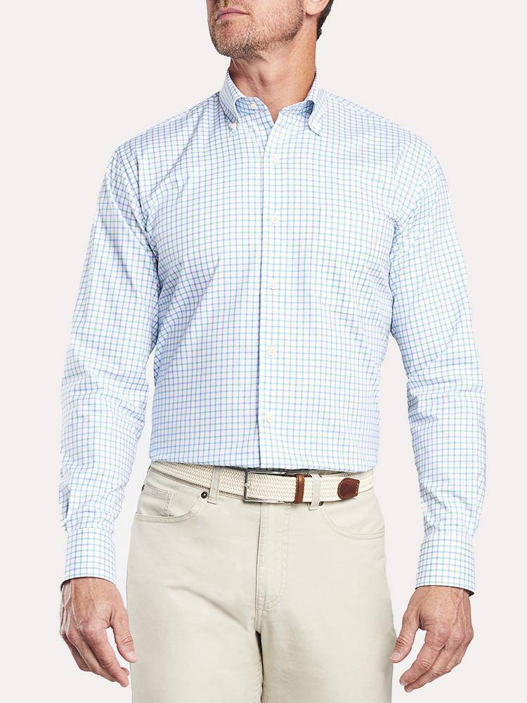 Peter Millar Caldero Tattersall Shirt - Saint Bernard