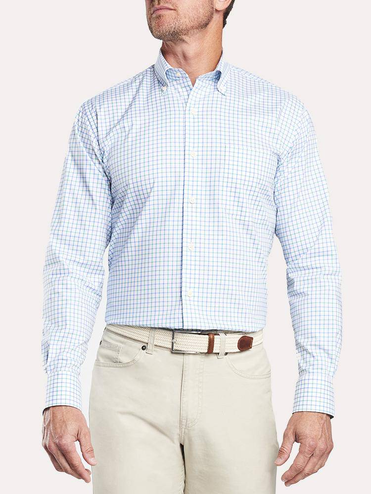 Peter Millar Caldero Tattersall Shirt - Saint Bernard