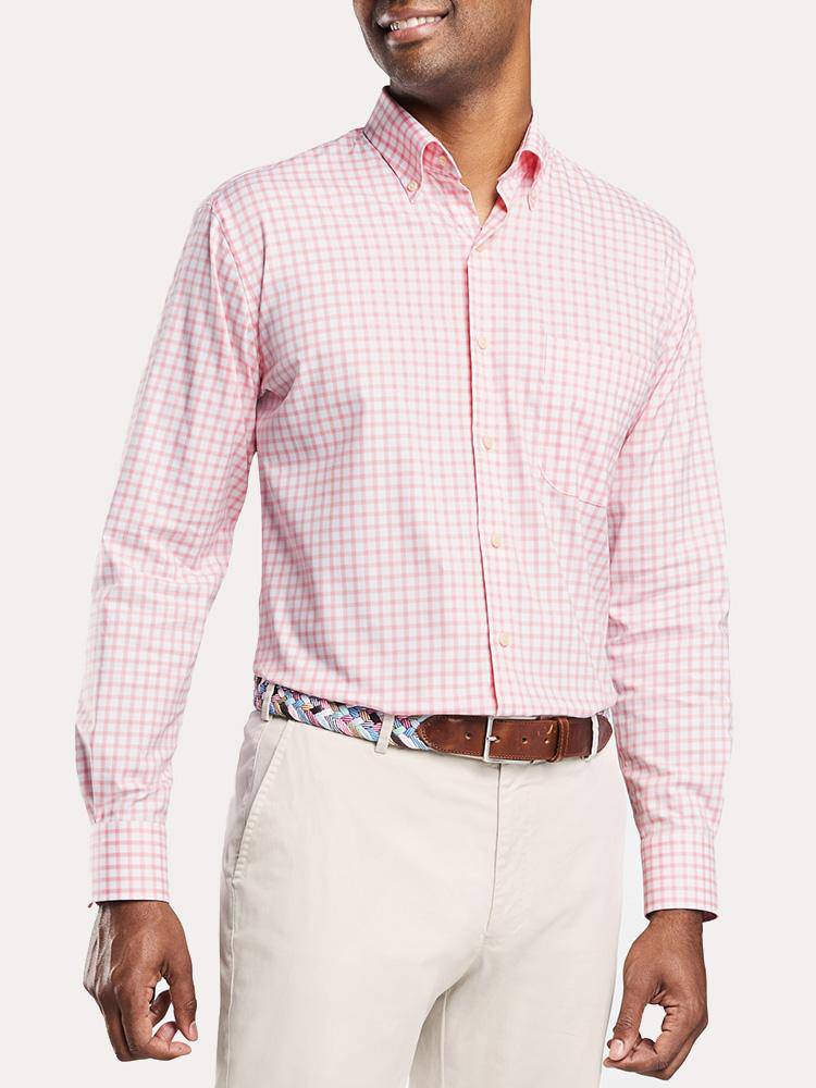 Peter Millar Stuart Grand Tattersall Shirt - Saint Bernard