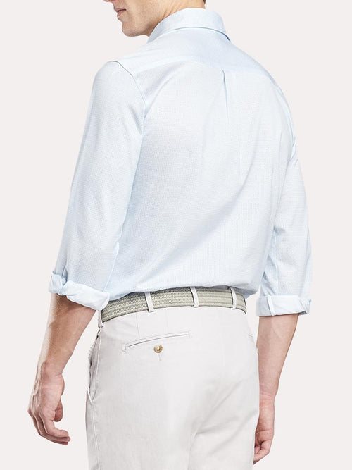 Peter Millar Men's Ocean Blue Sport Shirt