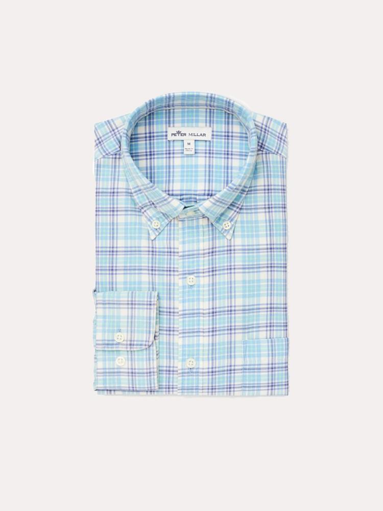 Peter Millar Men's Boardsail Plaid Button Down - Saint Bernard