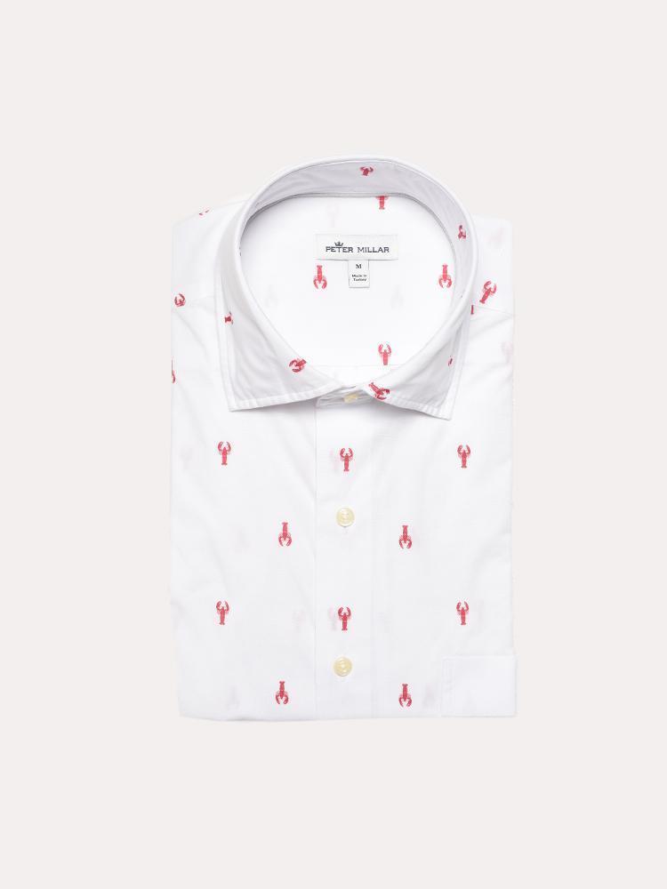 Peter Millar Men's Main Squeeze Short Sleeve Sport Shirt - Saint Bernard