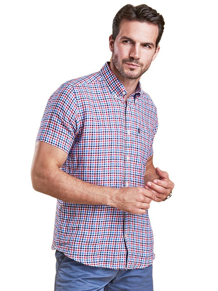Barbour Men's Earl Short Sleeve Shirt - Saint Bernard