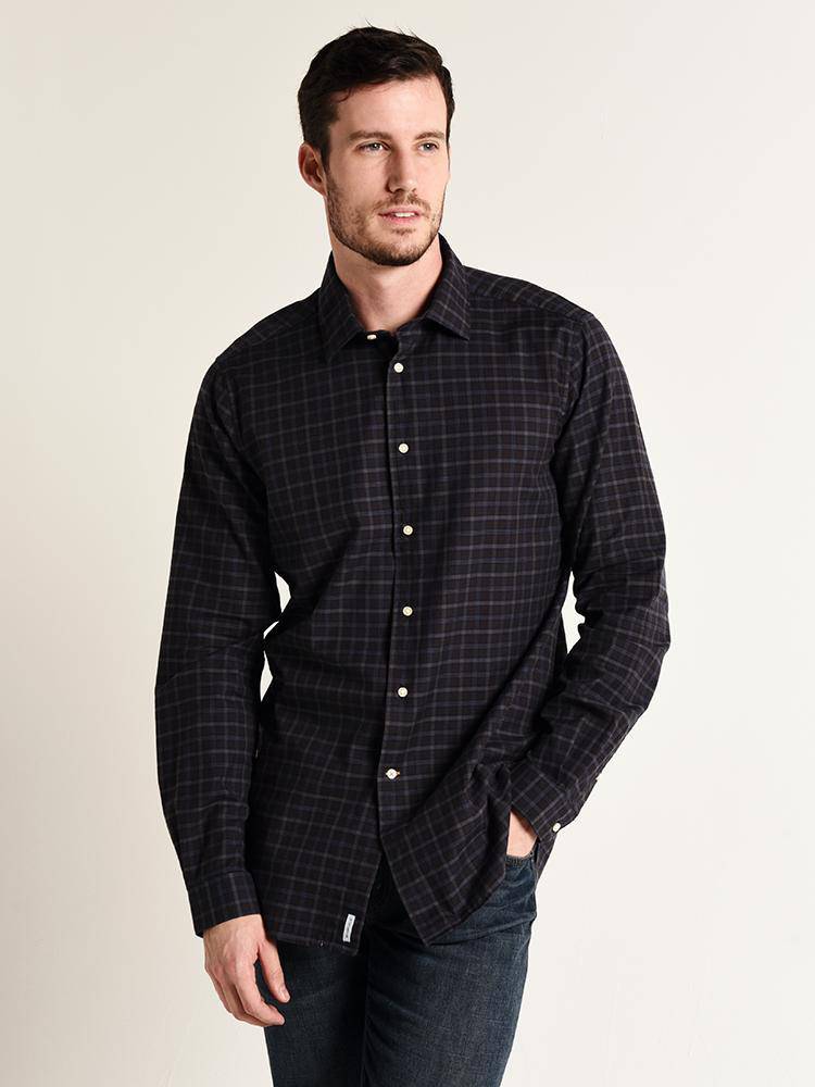 Barbour Highfield Micro Check Shirt - Saint Bernard