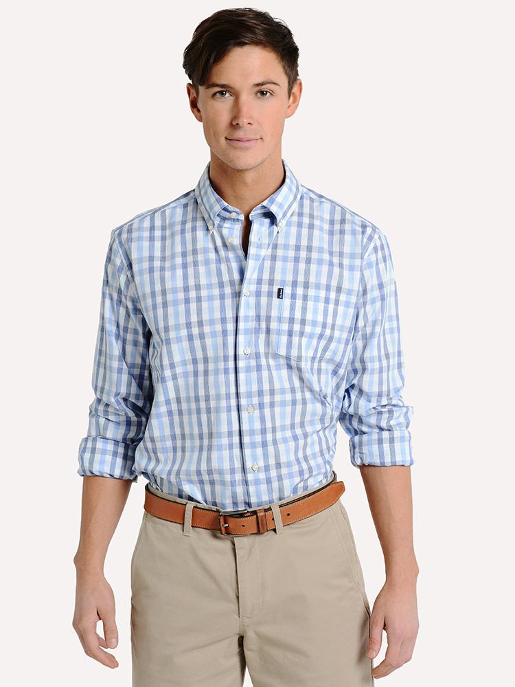 Barbour Men's Tattersal 2 Tailored Fit Button Down Shirt - Saint Bernard