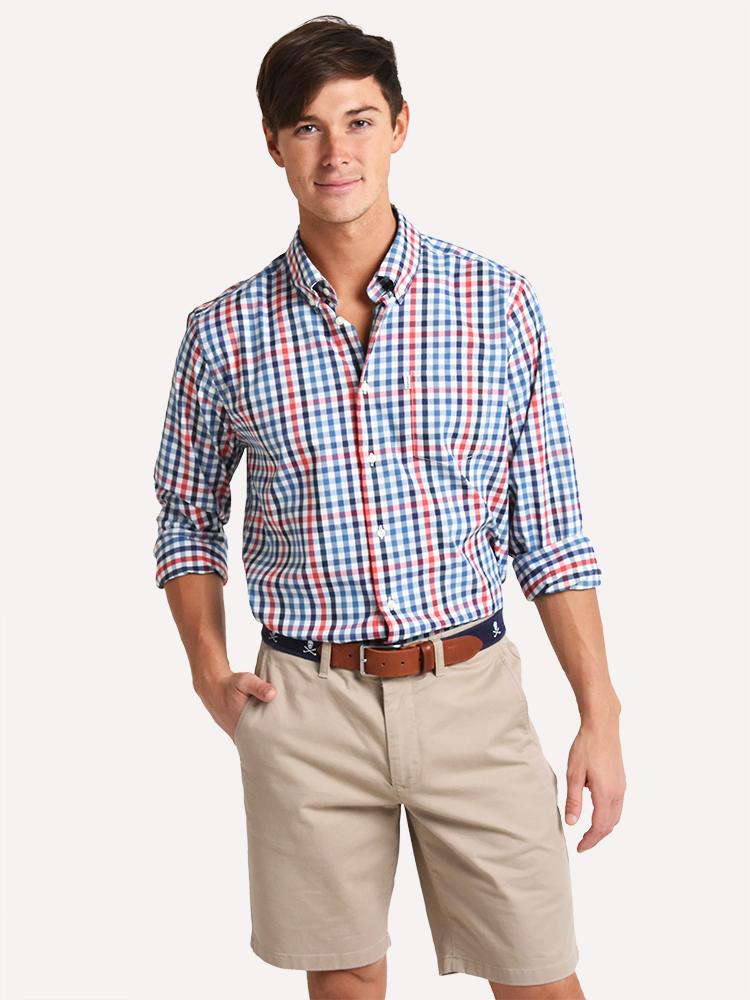 Barbour Men's Ampthill Performance Tailored Fit Shirt - Saint Bernard