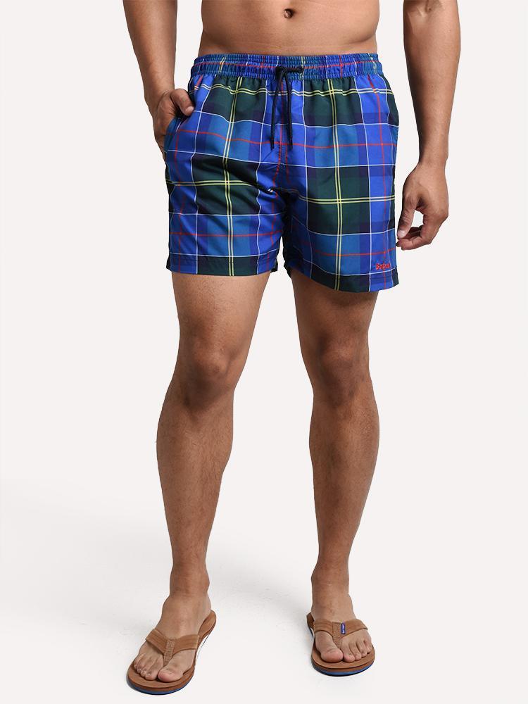 Barbour Men's Tartan Swim Trunk - Saint Bernard