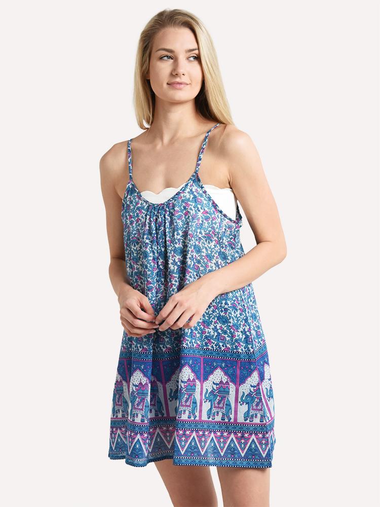 Modernsoul Miami Thinstrap Cover Up Dress - Saint Bernard