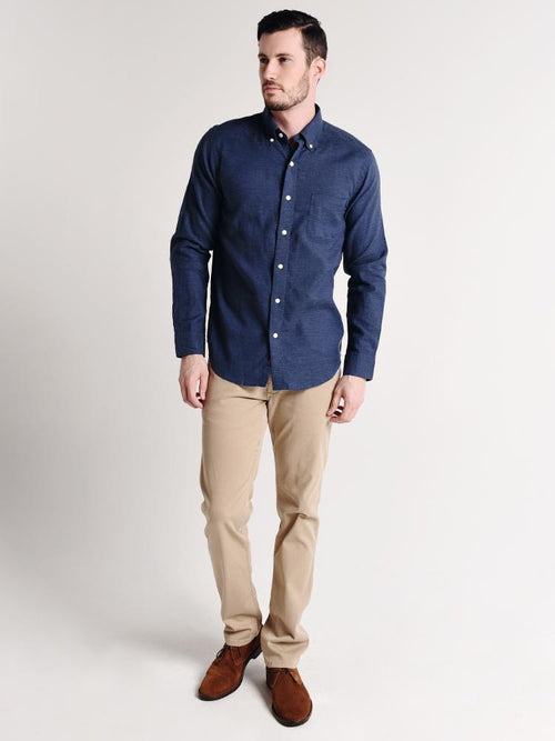 Faherty Brand Melange Oxford Shirt