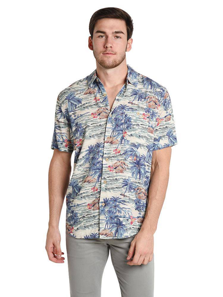 Faherty Brand Rayon Hawaiian Shirt - Saint Bernard