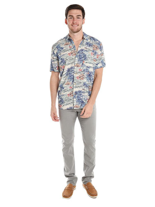 Faherty Brand Rayon Hawaiian Shirt