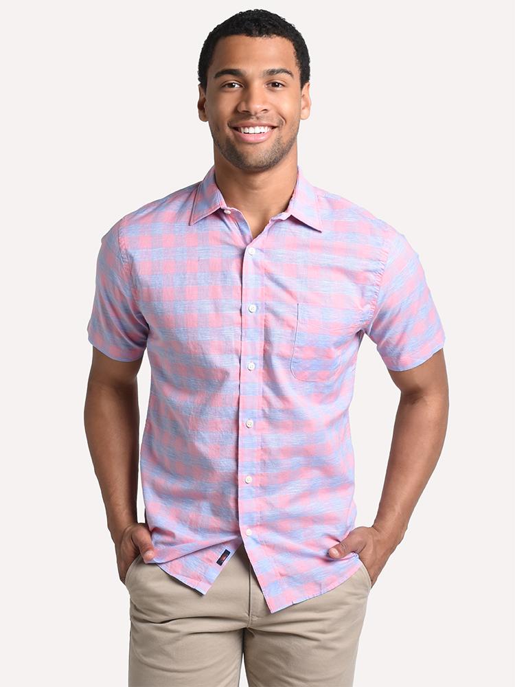 Faherty Brand Men's Short Sleeve Stretch Summer Blend Shirt