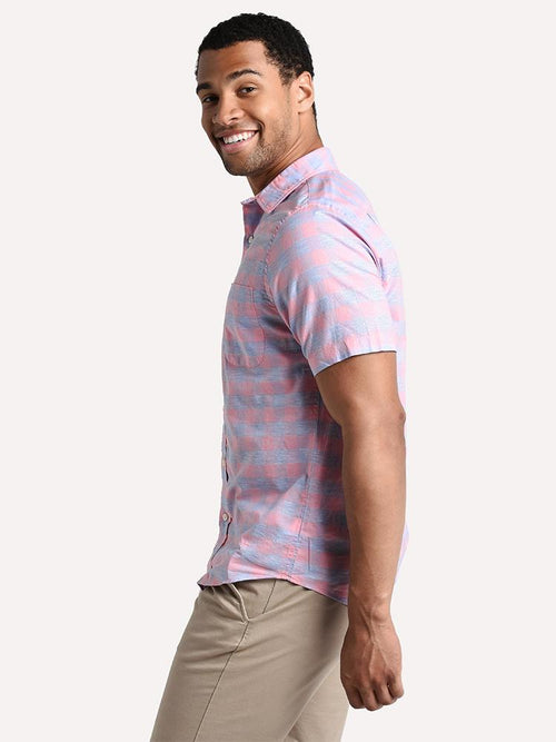 Faherty Brand Men's Short Sleeve Stretch Summer Blend Shirt