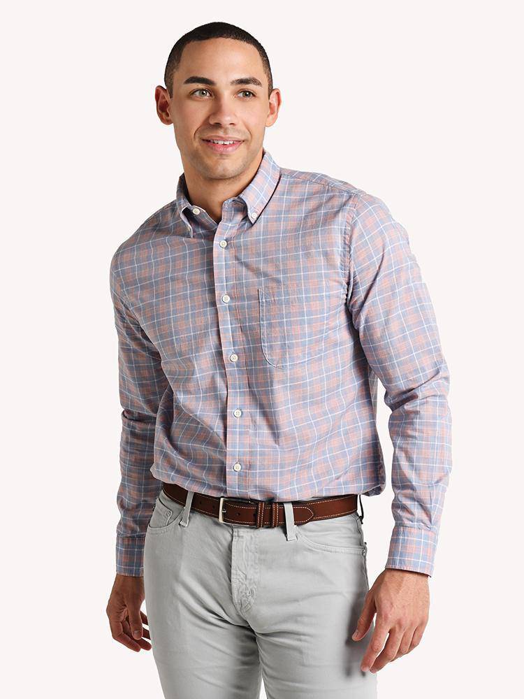 Faherty Brand Stretch Poplin Shirt - Saint Bernard