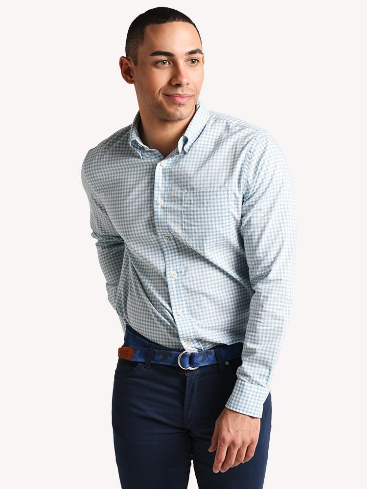 Faherty Brand Stretch Poplin Shirt - Saint Bernard