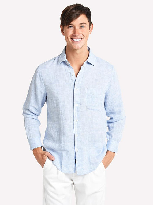 Faherty Brand Solid Linen AMK Shirt