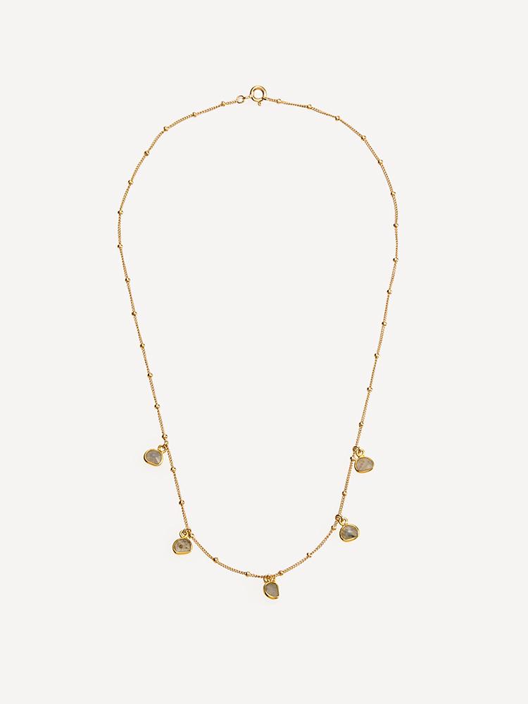 Joy Dravecky Mini Bezel Drop Necklace - Saint Bernard