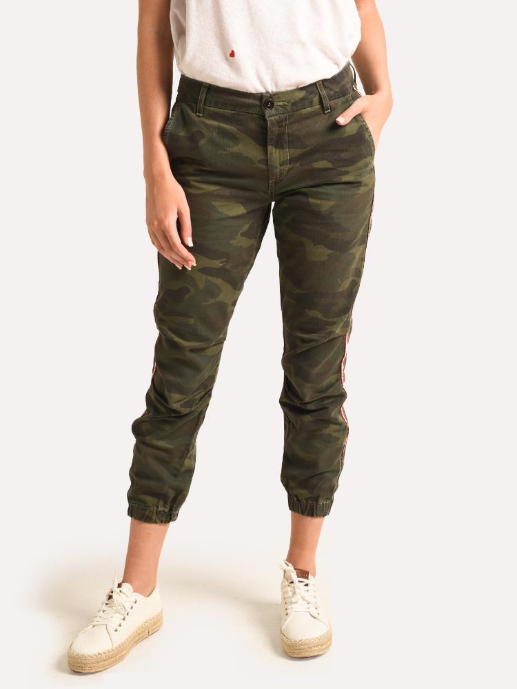 Sundry Camo Cotton Twill Zip Jogger - Saint Bernard