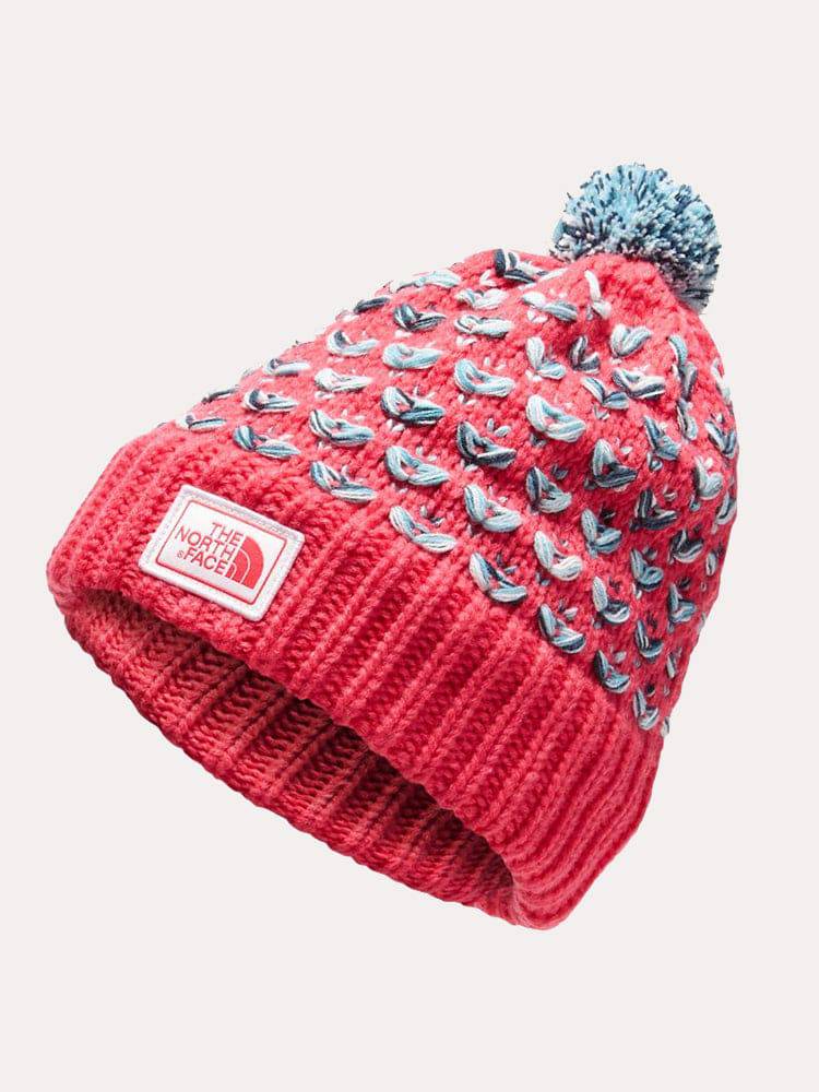 The North Face Girls' Chunky Pom Beanie - Saint Bernard