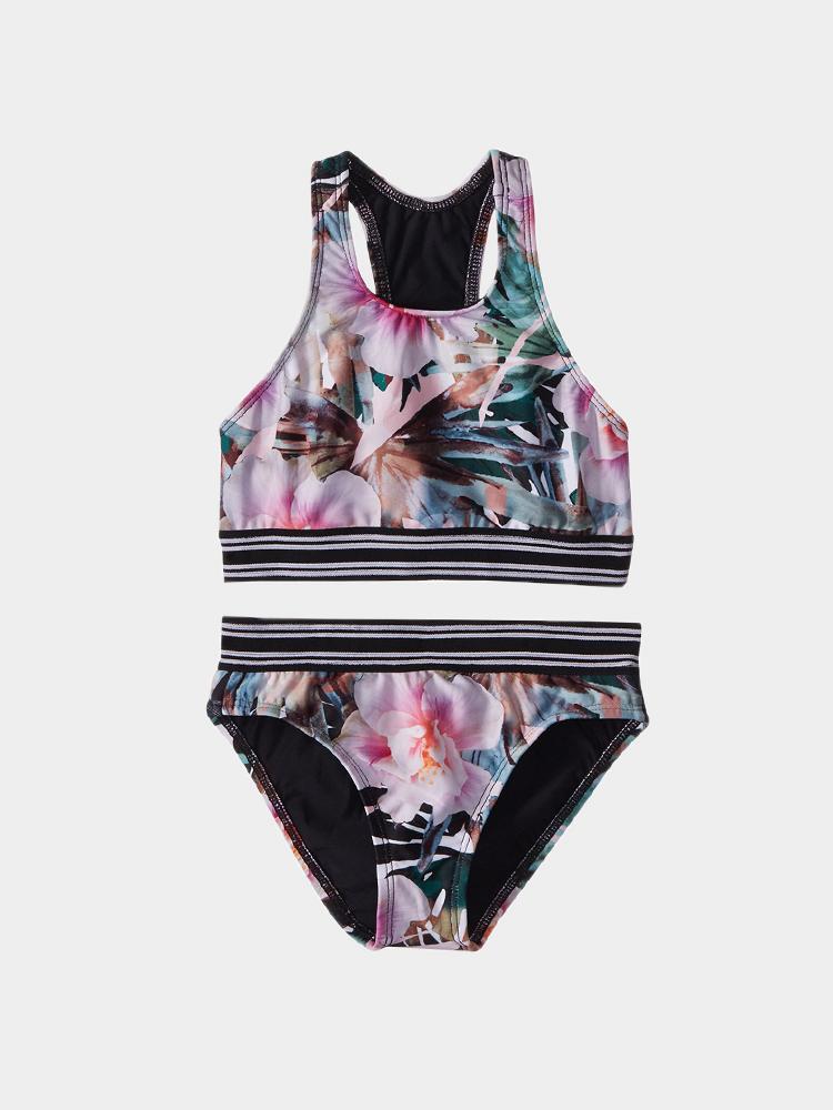 Next Girls Undercover Tropics High Neck Set - Saint Bernard