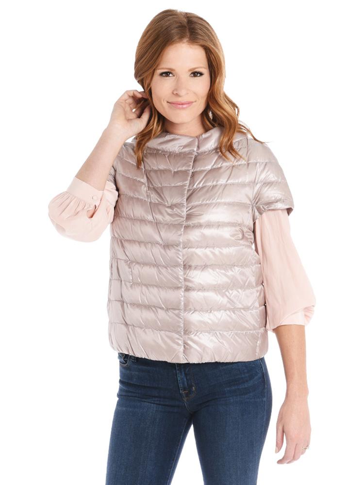 Herno Women's Classic Nylon Cap Sleeve Jacket - Saint Bernard