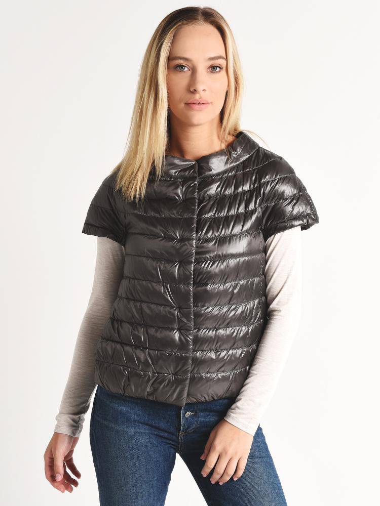 Herno Women's Classic Nylon Cap Sleeve Jacket - Saint Bernard