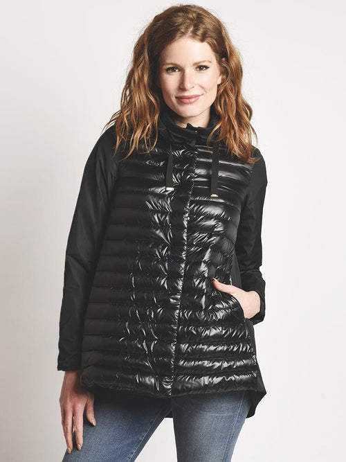 Herno Puffer Front Hi Lo Rain Jacket