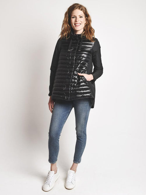 Herno Puffer Front Hi Lo Rain Jacket