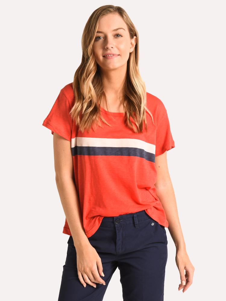Sundry Mid Stripe Vintage Tee - Saint Bernard