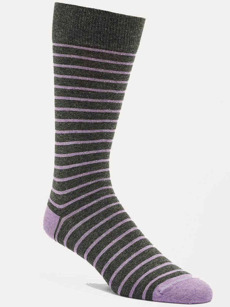 Peter Millar Crown Men's Nautical Stripe Sock - Saint Bernard