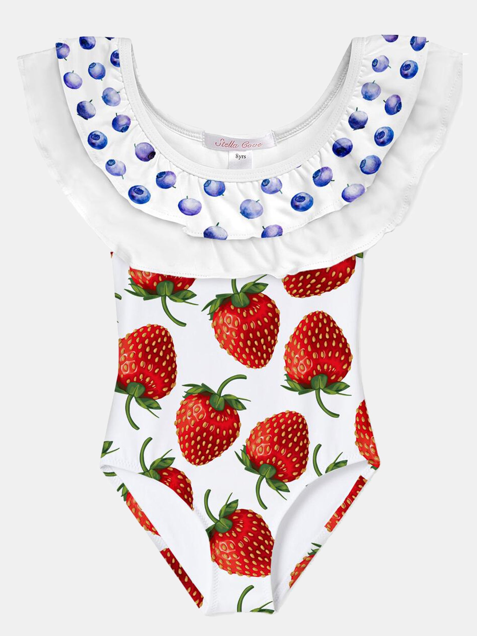Stella Cove Girls' Pavlova 1 Draped Swimsuit - Saint Bernard