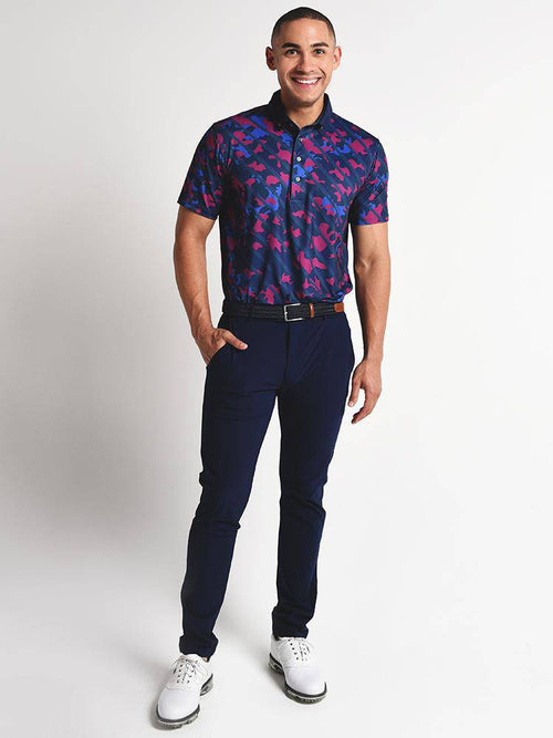 Greyson Camo Reptile Print Polo