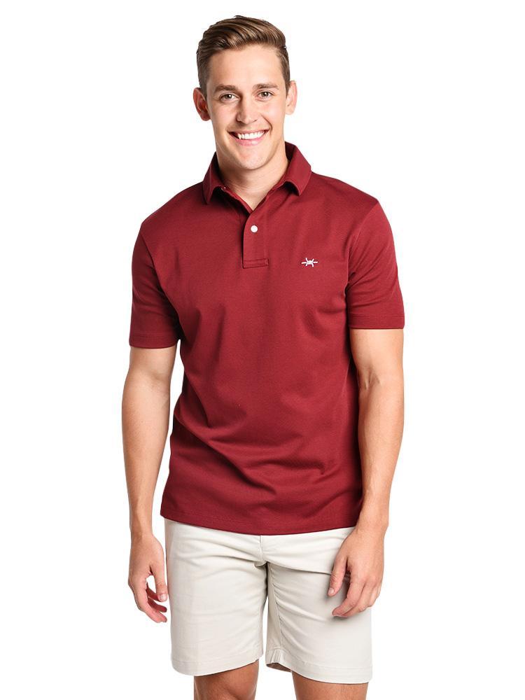 Texas Standard Gameday Performance Hybrid Polo - Saint Bernard