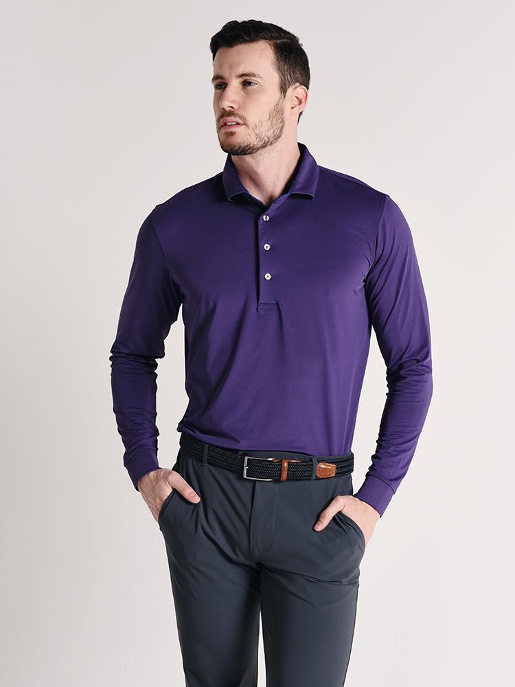 Greyson Kaya Long Sleeve Polo - Saint Bernard
