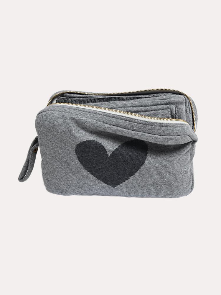 Pink Lemonade Travel Blanket Heart Set - Saint Bernard