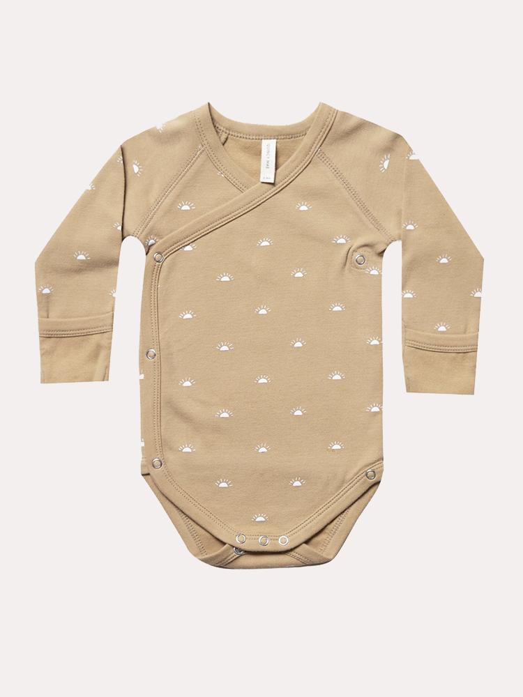 Quincy Mae Baby Kimono Onesie - Saint Bernard
