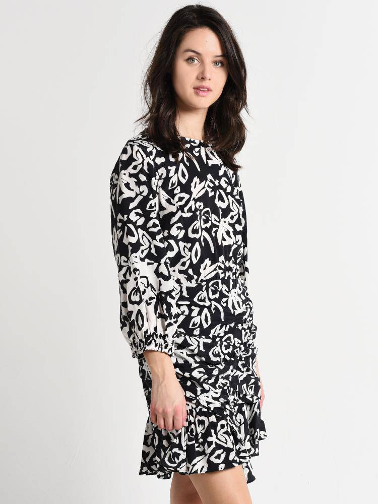 Tanya Taylor Block Print Mel Dress - Saint Bernard
