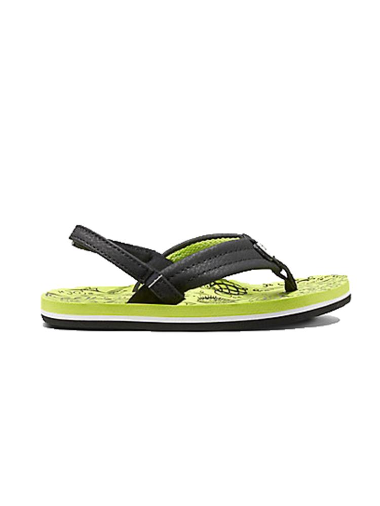 Reef Boys' Grom Reef Footprints Flip Flop - Saint Bernard