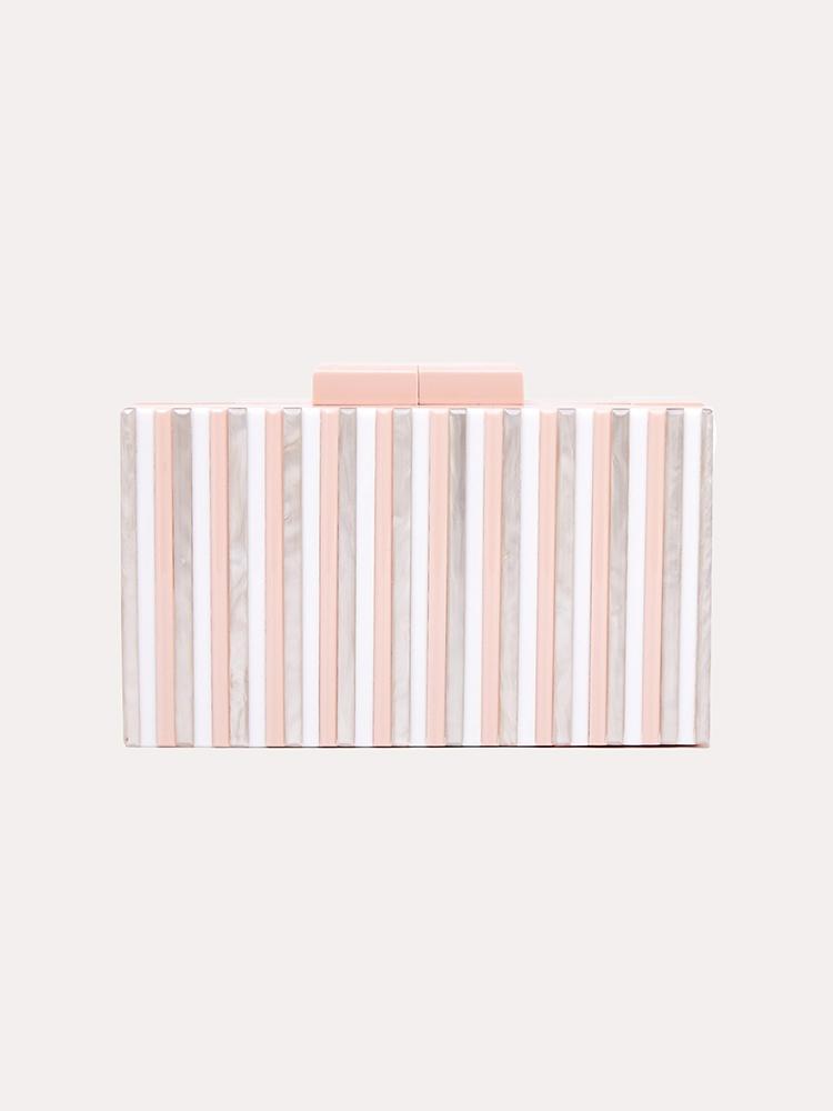 Like Dreams Pink Stripe Clutc - Saint Bernard